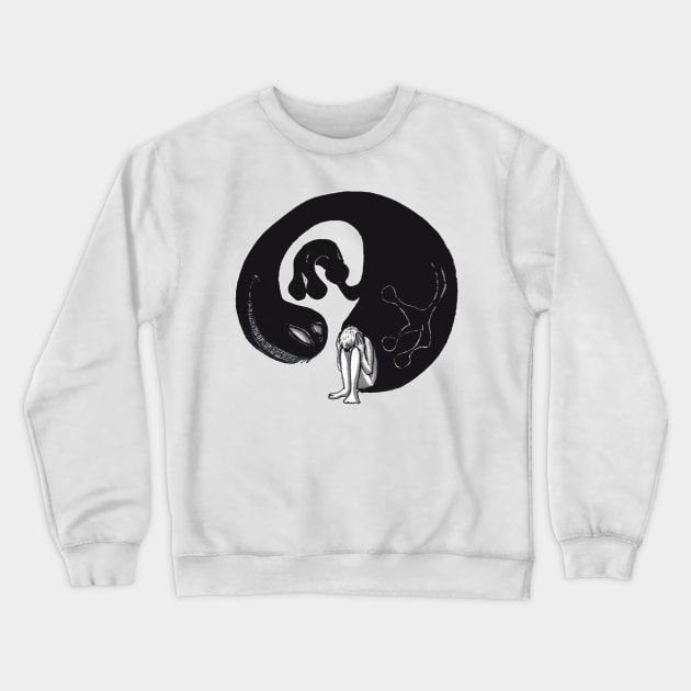 Anxiety Crewneck Sweatshirt by Bribritenma